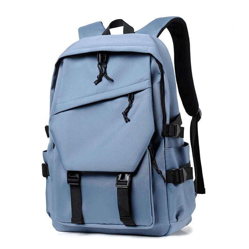 Waterproof 15 School Backpack – Lightweight Durable Polyester, Stylish for Students, Fits Laptop, Multiple Colors Available