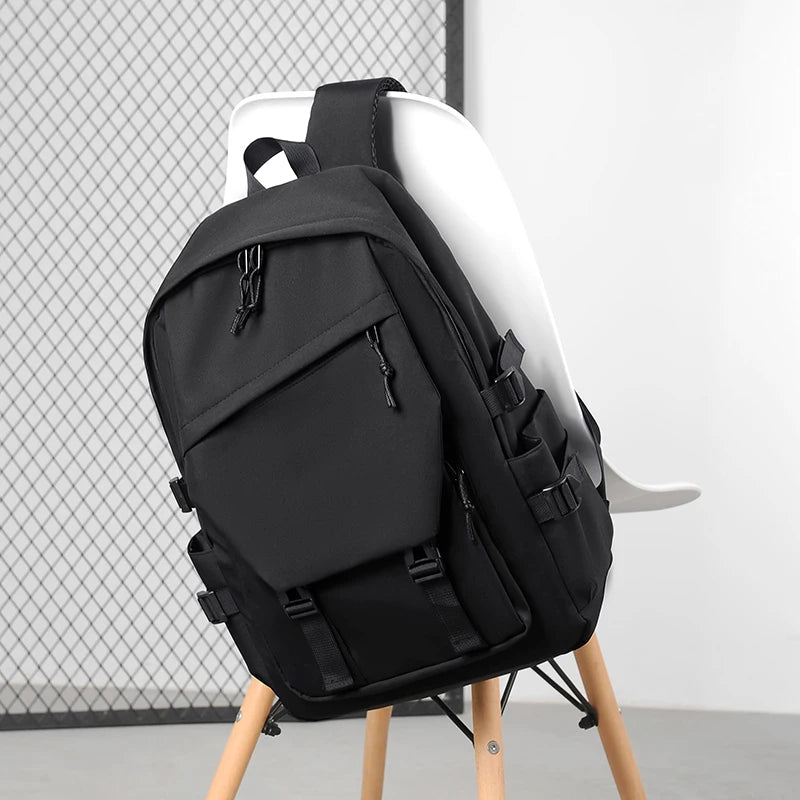 Waterproof 15 School Backpack – Lightweight Durable Polyester, Stylish for Students, Fits Laptop, Multiple Colors Available