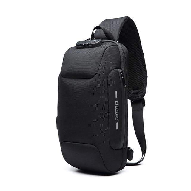 Waterproof Anti-Theft Crossbody Backpack with USB Charging – Slim Design for Daily Use, Multiple Pockets, Adjustable Straps