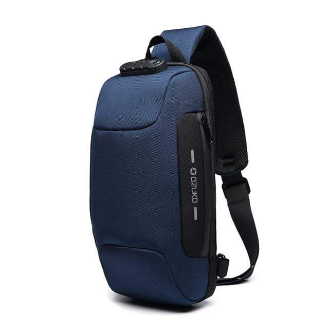 Waterproof Anti-Theft Crossbody Backpack with USB Charging – Slim Design for Daily Use, Multiple Pockets, Adjustable Straps