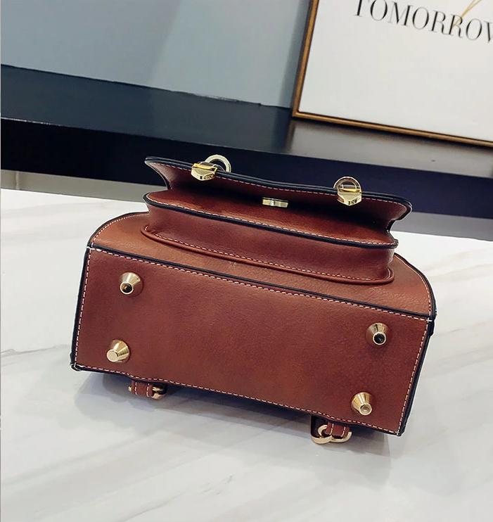 Little Bee Retro Vegan-Leather Backpack