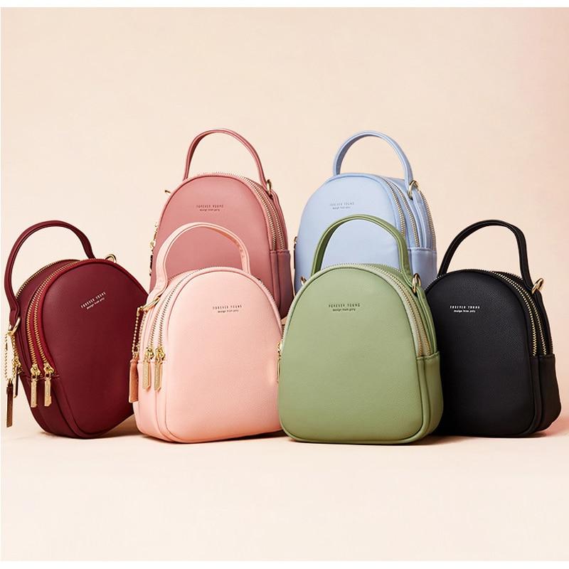 Chic Faux-Leather Mini Backpack