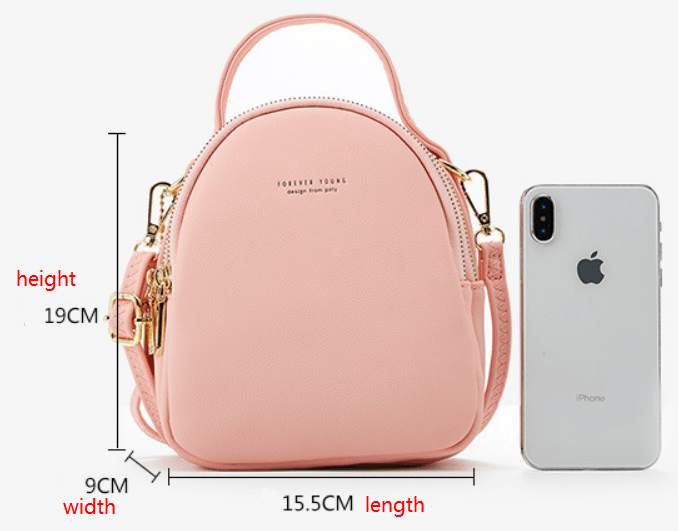 Chic Faux-Leather Mini Backpack