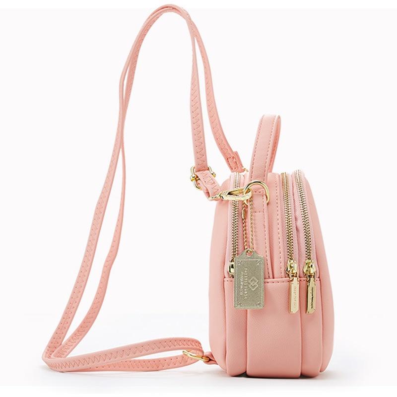 Chic Faux-Leather Mini Backpack