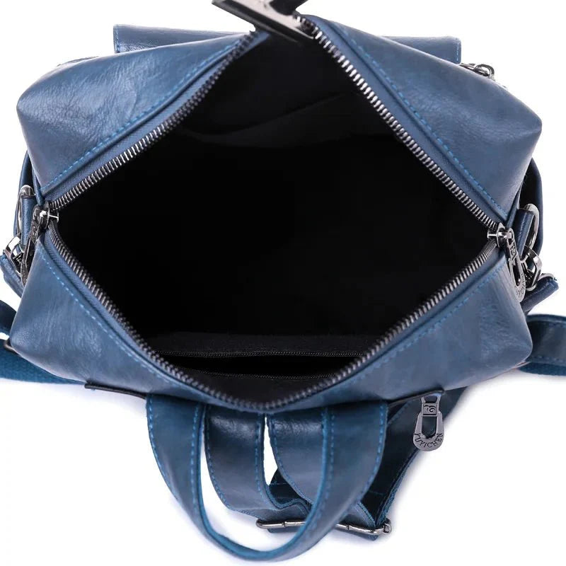 Vintage Women’s Vegan-Leather Backpack