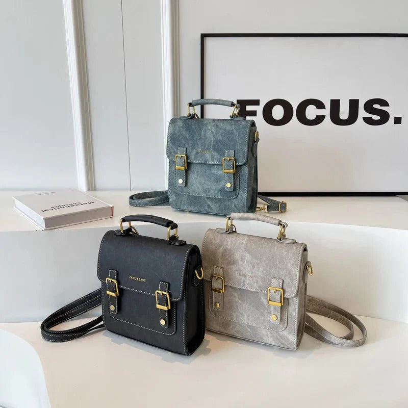 Women’s Vegan Suede Shoulder Bag
