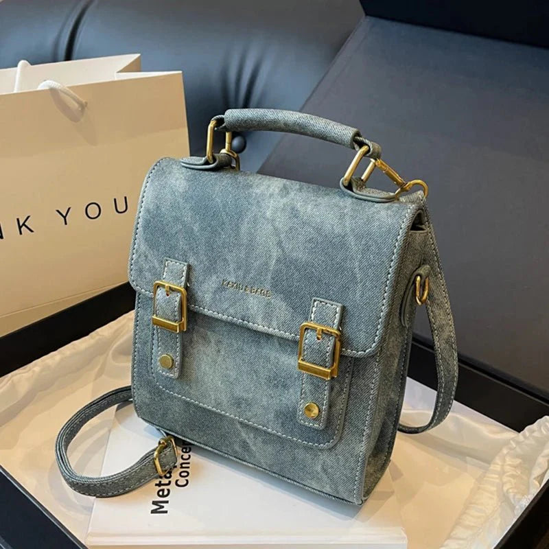 Women’s Vegan Suede Shoulder Bag