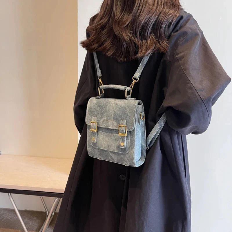 Women’s Vegan Suede Shoulder Bag