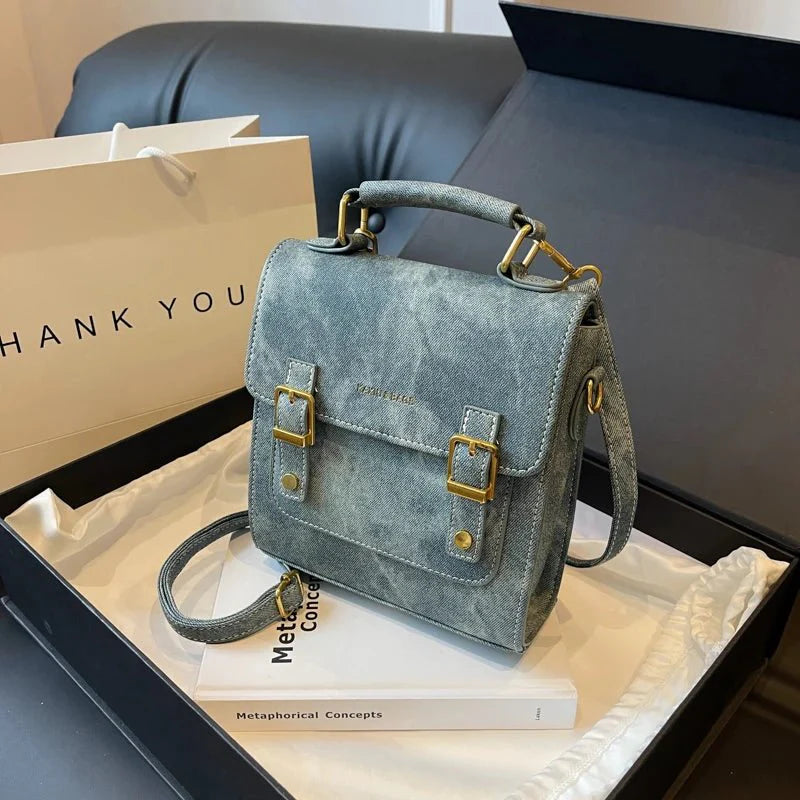 Women’s Vegan Suede Shoulder Bag