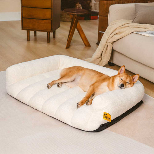 Cloudy Napper Large Orthopedic Dog Sofa Bed With Headrest Cushions