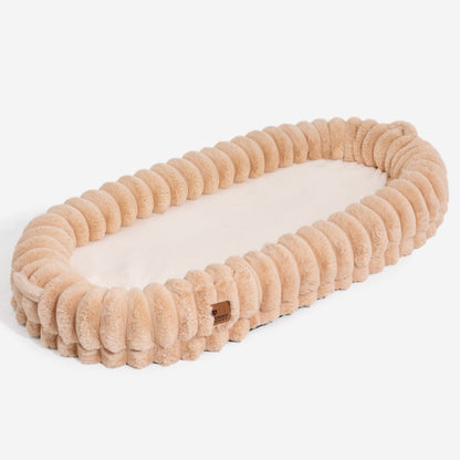 Creamy Plush Super Large Donut Dog Bed For Humans Cuddle Cradle
