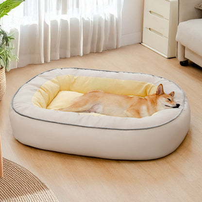 Waterproof Resistant Synthetic Leather Dog Bed With Four Sizes