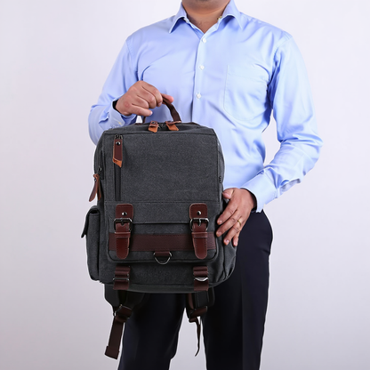 Compact Vintage Style Travel Backpack