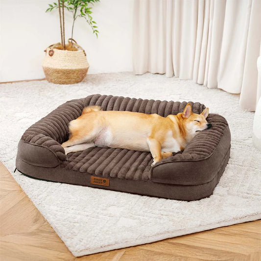 Fluffy Plush Orthopedic Dog Bed – Washable Sofa