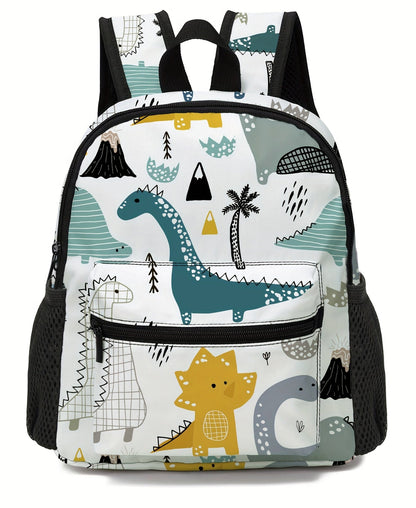 Boys Green Dinosaur Backpack for School