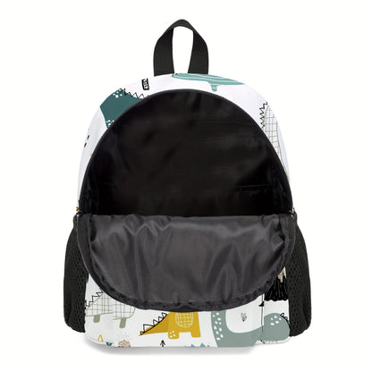 Boys Green Dinosaur Backpack for School