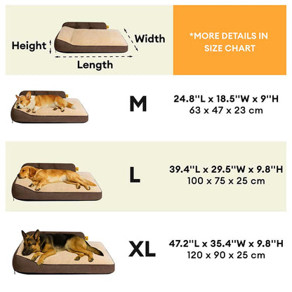 All-Season Plush Pet Pillow Bed –  With Neck Support