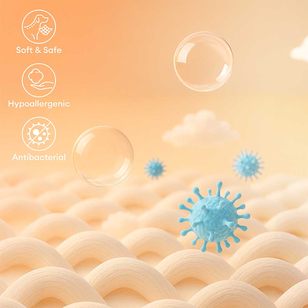 All-Season Plush Pet Pillow Bed –  With Neck Support