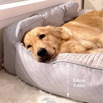 All-Season Plush Pet Pillow Bed –  With Neck Support