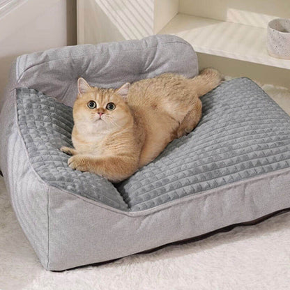 All-Season Plush Pet Pillow Bed –  With Neck Support