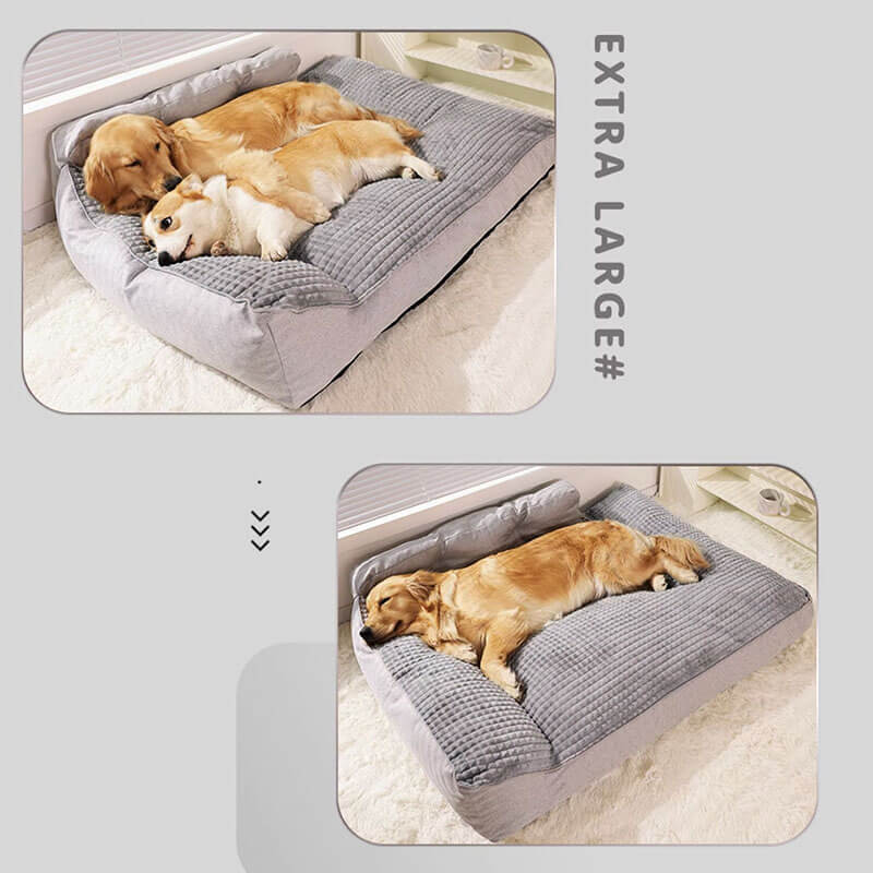 All-Season Plush Pet Pillow Bed –  With Neck Support