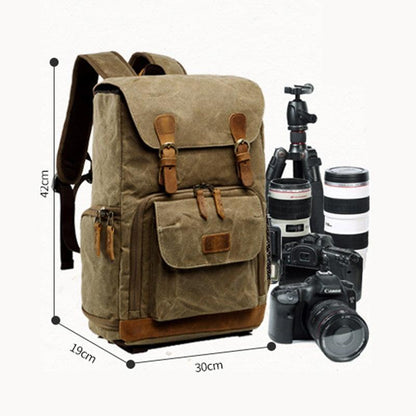 Baxter Waterproof Camera Backpack | Durable Batik Canvas, Stylish Design