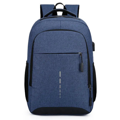 Cobalt Student Backpack | Spacious Design with USB Port, Durable Nylon