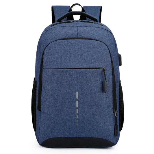 Cobalt Student Backpack | Spacious Design with USB Port, Durable Nylon