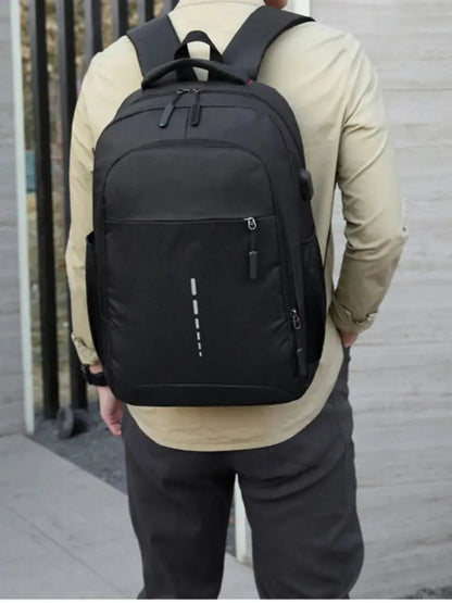Cobalt Student Backpack | Spacious Design with USB Port, Durable Nylon
