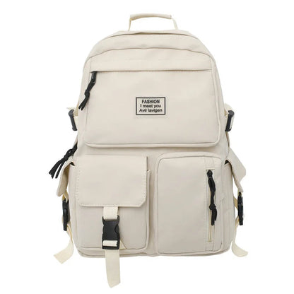 Cora Unisex Laptop Backpack | Durable Nylon, Multi-Pocket Design