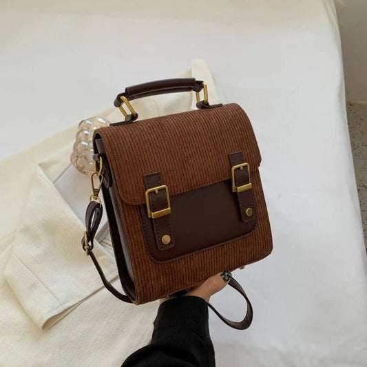Cora Women's Backpack | Vintage Corduroy, Compact Design