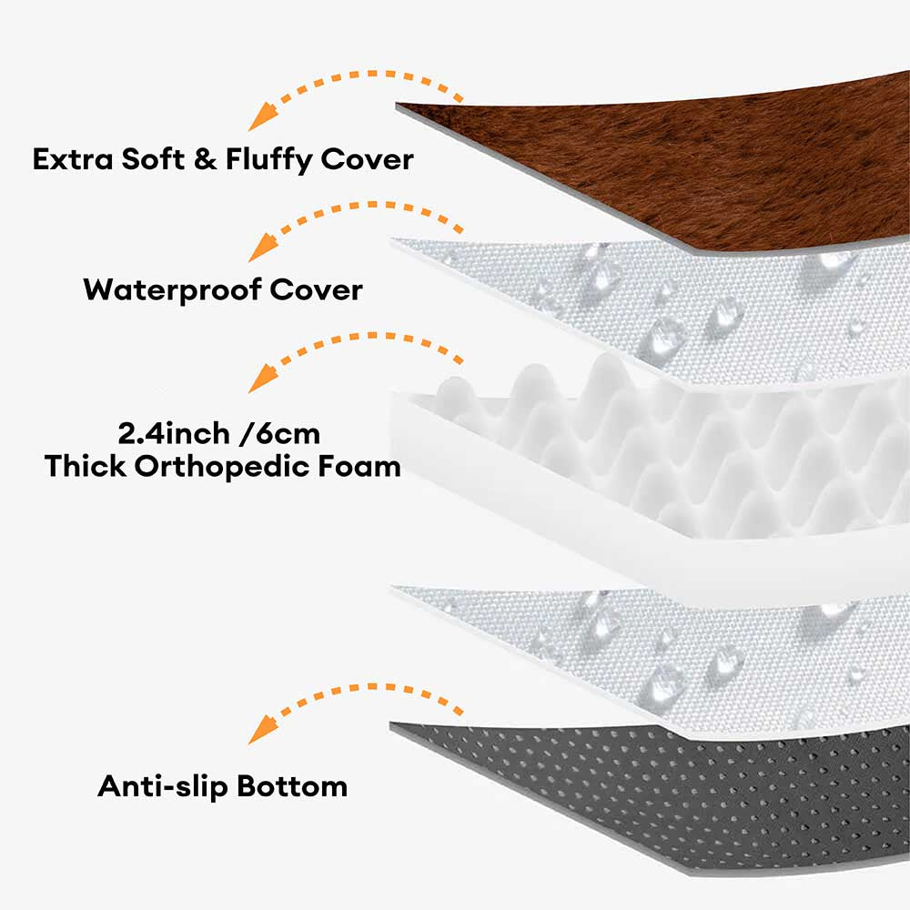 Creamy Plush Super Large Donut Dog Bed For Humans Cuddle Cradle