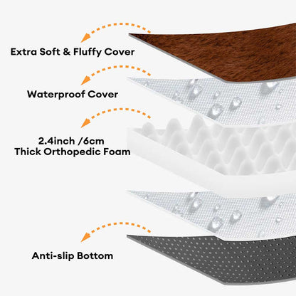 Creamy Plush Super Large Donut Dog Bed For Humans Cuddle Cradle