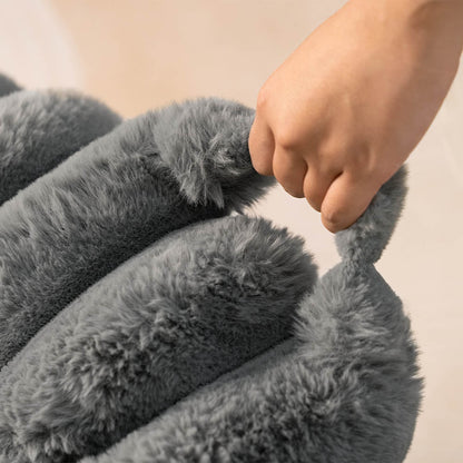 Creamy Plush Super Large Donut Dog Bed For Humans Cuddle Cradle