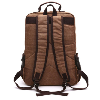 Classic Vintage Canvas Laptop Backpack for Men