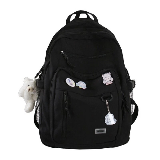Double-Deck Waterproof School Backpack with 15-20 Litres Capacity, Multiple Pockets, Available in 4 Colors