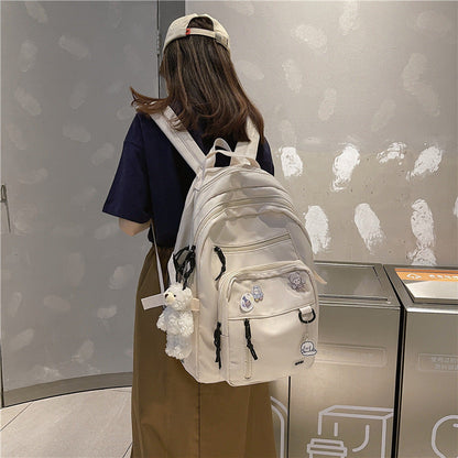 Double-Deck Waterproof School Backpack with 15-20 Litres Capacity, Multiple Pockets, Available in 4 Colors