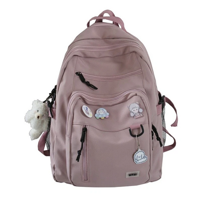 Double-Deck Waterproof School Backpack with 15-20 Litres Capacity, Multiple Pockets, Available in 4 Colors