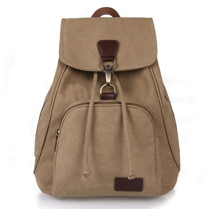 Drew Vintage Canvas Backpack | Durable Cotton, Versatile Travel Companion
