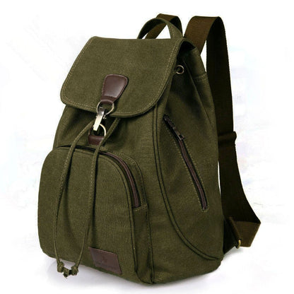 Drew Vintage Canvas Backpack | Durable Cotton, Versatile Travel Companion