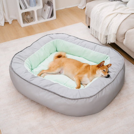 Waterproof Resistant Synthetic Leather Dog Bed With Four Sizes