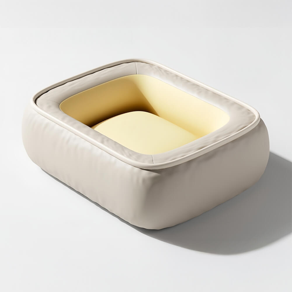 Waterproof Resistant Synthetic Leather Dog Bed With Four Sizes