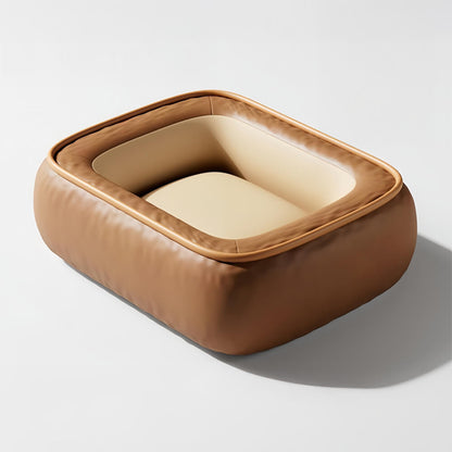 Waterproof Resistant Synthetic Leather Dog Bed With Four Sizes