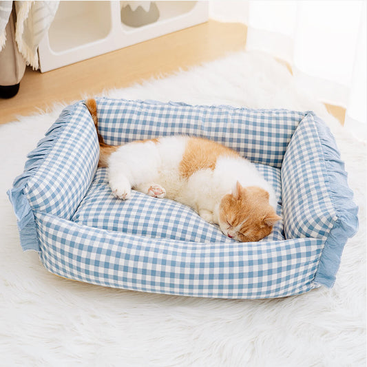 Warm Dog & Cat Bed – Soft Pure Cotton Cushion