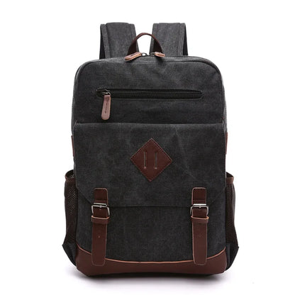 Classic Men’s Canvas Laptop Backpack for School