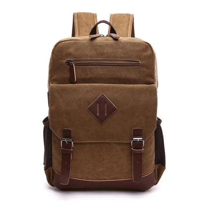 Classic Men’s Canvas Laptop Backpack for School