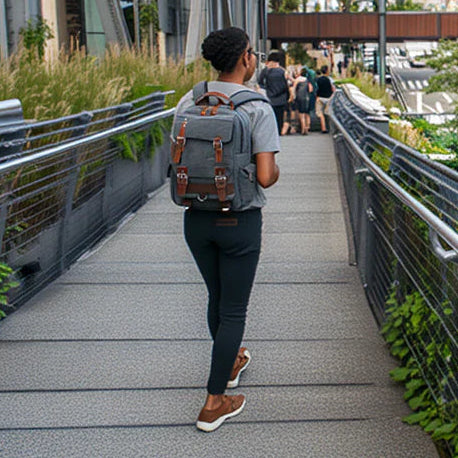 Compact Vintage Style Travel Backpack