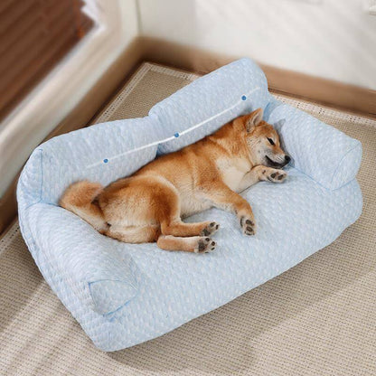 Ice Silk Cooling Pet Bed – Breathable Summer