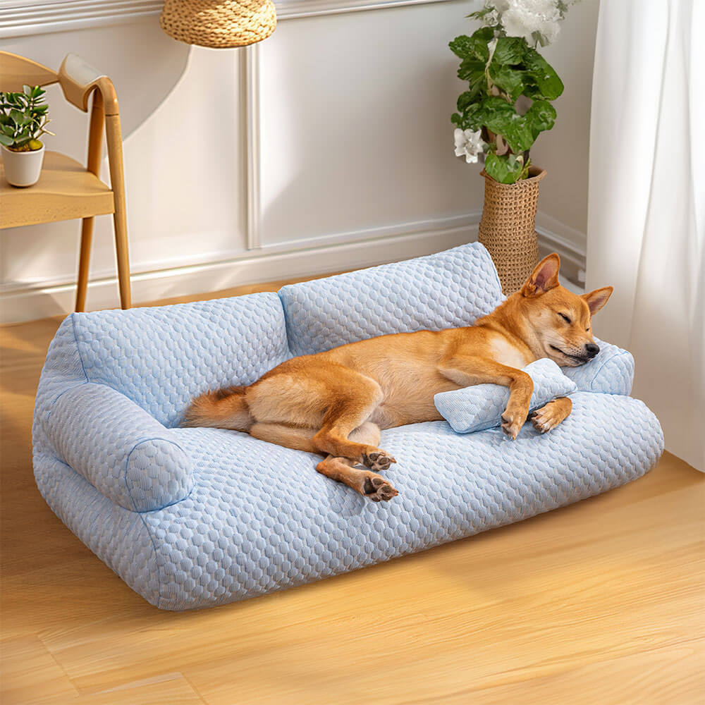Ice Silk Cooling Pet Bed – Breathable Summer