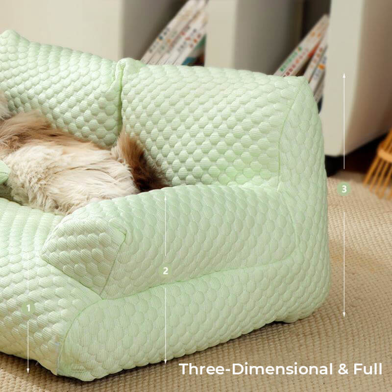 Ice Silk Cooling Pet Bed – Breathable Summer